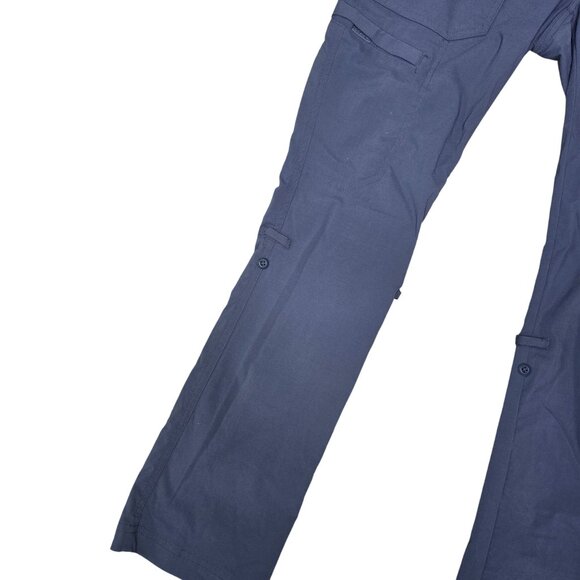 Columbia Womens Convertible Cargo Pants Size 2 Short Blue - Picture 2 of 5